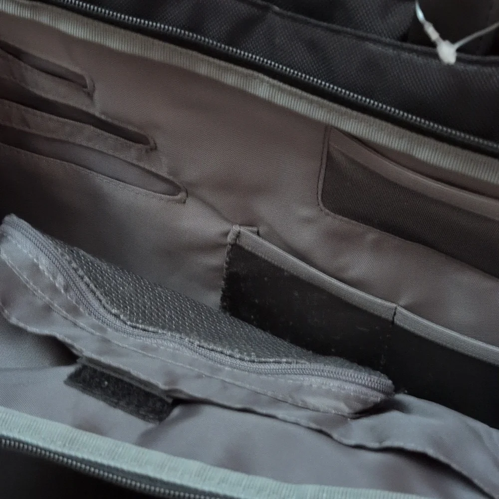 Dell Black Laptop Bag with Silver Accents